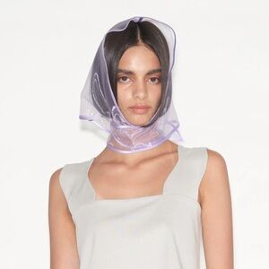 Vanity Nap Organza head scarf Lilac